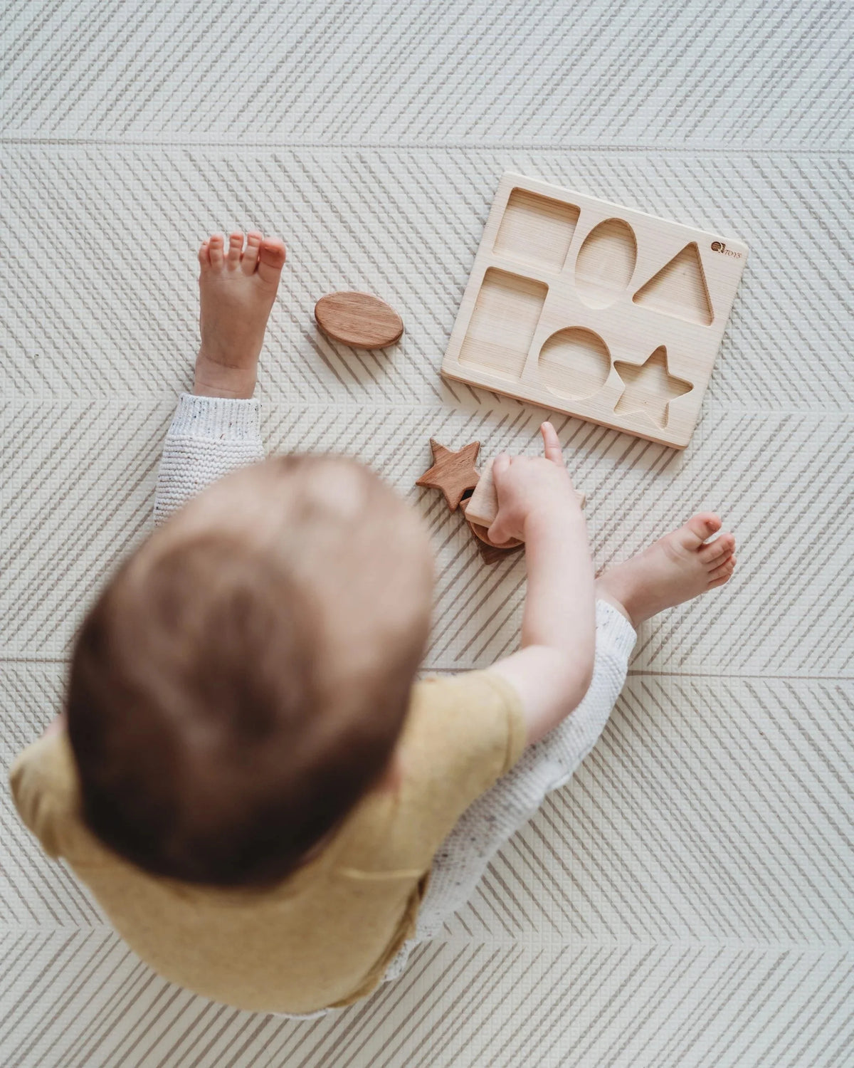 Wooden Toys | Wooden Shape Puzzle - Qtoys
