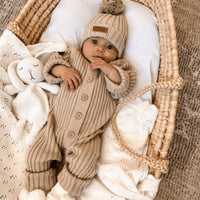 Ribbed Beanie | OakLITTLE B'S NURSERYBaby Clothing