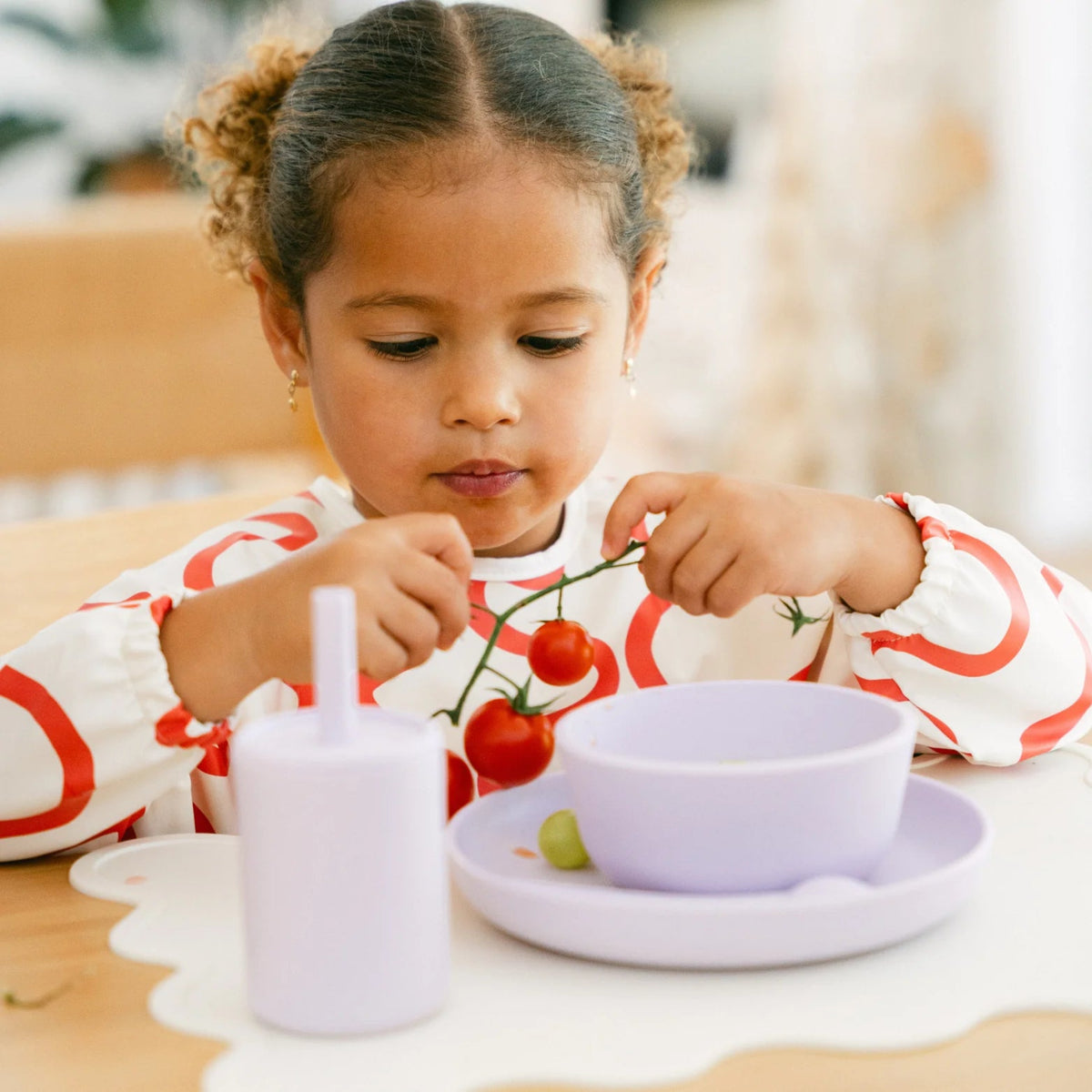 Rommer Children's Diner Set - Lilac | Plate | Bowl | Sippy Cup | Spoon