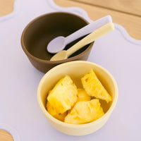 Rommer children's dinner set - pina | Silicone plate, bowl, spoon and sippy cup