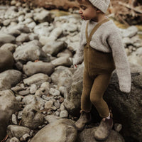 Silly Silas | Baby and Children's Clothing  | Footless Tights | Teddy Tights- Acorn Brown 