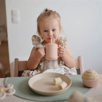 Sippy Cup with Straw Pink | Starting Solids Australia | Mushie