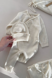 Susukoshi | Merino Wool Baby Beanie - Milk