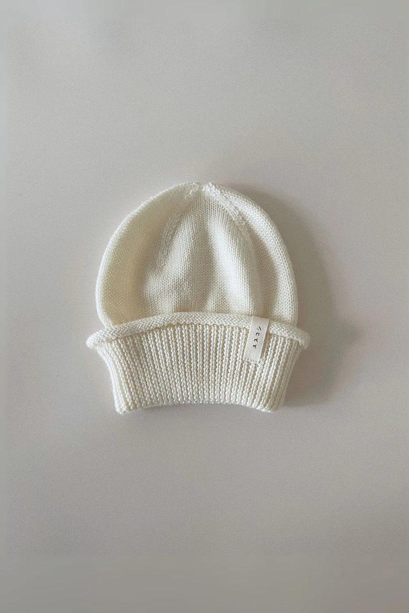 Susukoshi | Merino Wool Baby Beanie - Milk