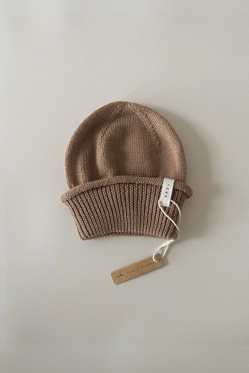 Susukoshi | Merino Wool Baby Beanie - Mocha