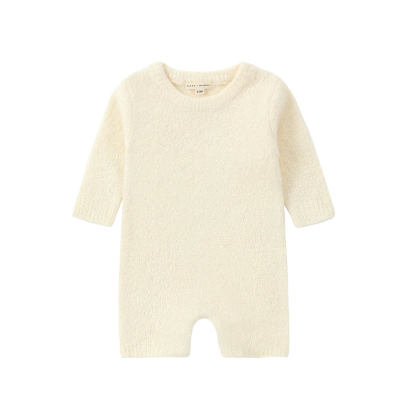 Susukoshi | Knit Baby Romper - White