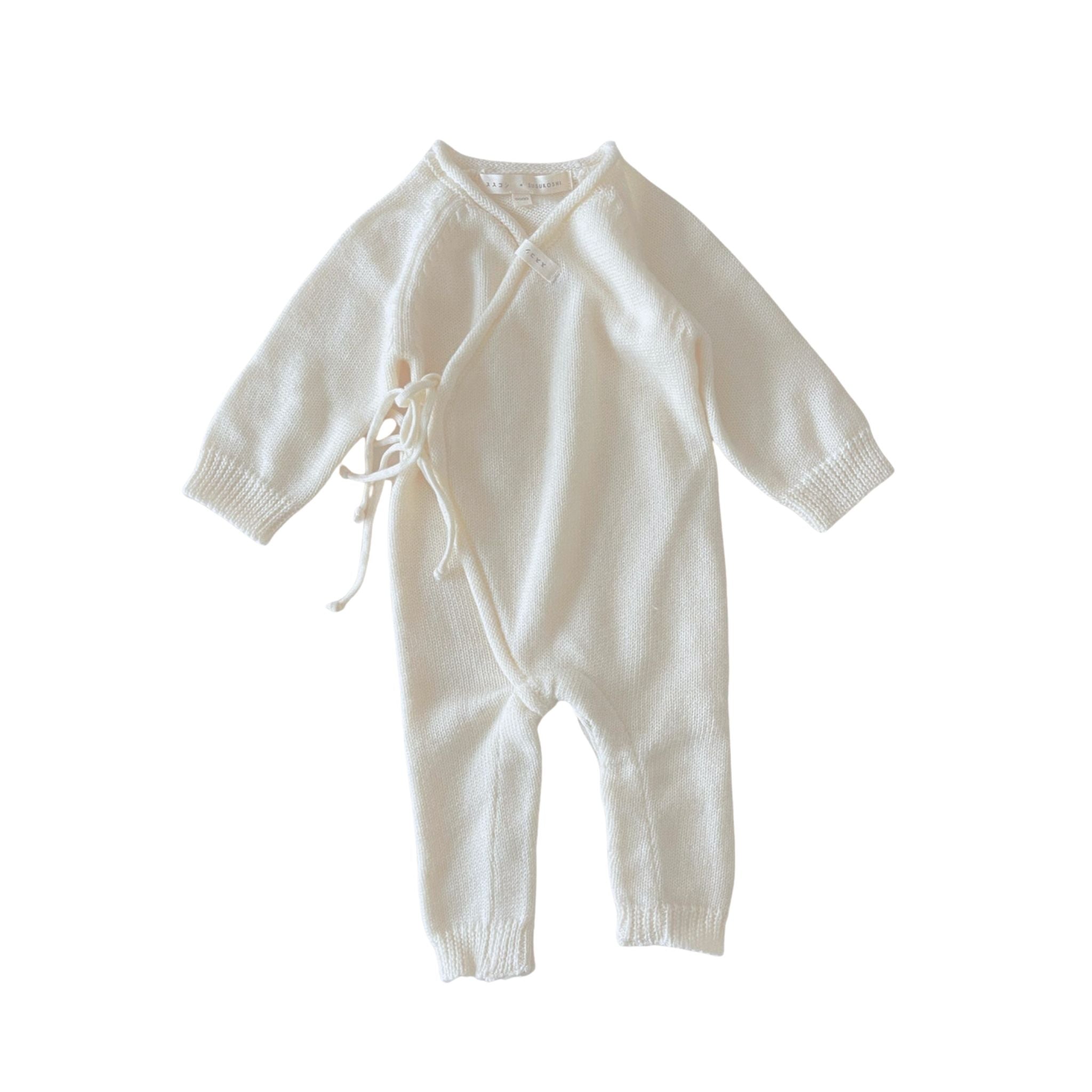Susukoshi | Merino Wool Baby Kimono Suit - Milk – Coco & Bundle