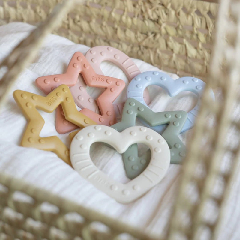 Teething Heart | Baby BlueBIBSTeethers