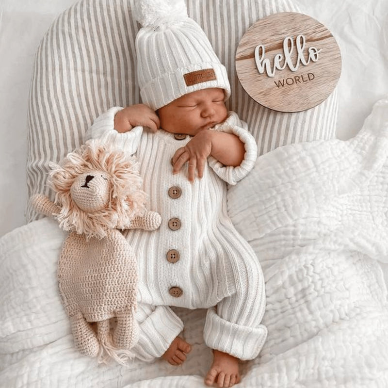 Baby Clothing White Baby Romper Little B's Nursery – Coco Bundle